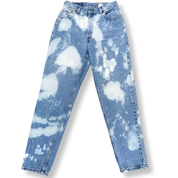 Levi's Denim - Vintage Levi's Women's Mom Jeans Tapered Size 27x30 Denim Custom Bleach Wash